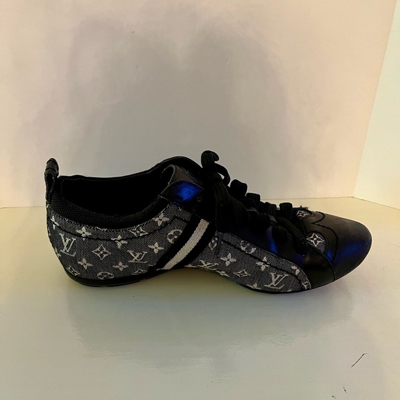 Louis Vuitton Black and Gray Women's Sneakers - Picture 12 of 15